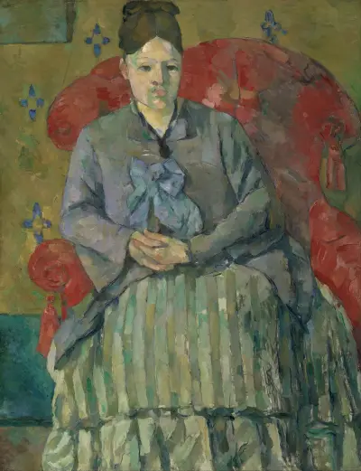 Madame Cézanne in a Red Armchair av Paul Cézanne
