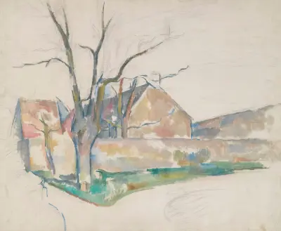 Paysage D’hiver av Paul Cézanne