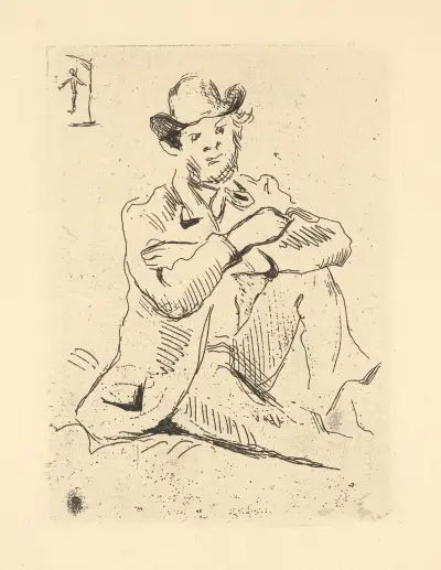 Portrait of Guillaumin. av Paul Cézanne