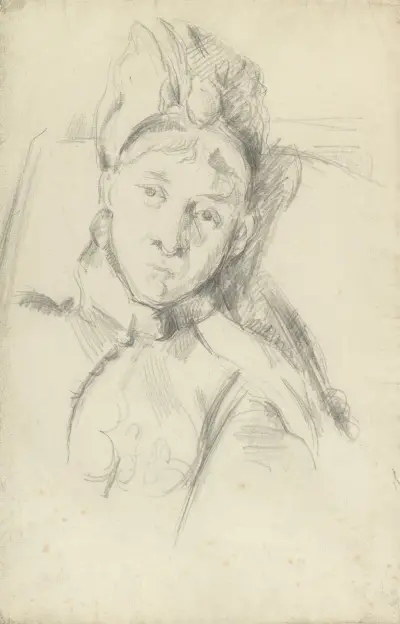 Portrait of Hortense Cézanne-Figuet, the Artist’s Wife av Paul Cézanne