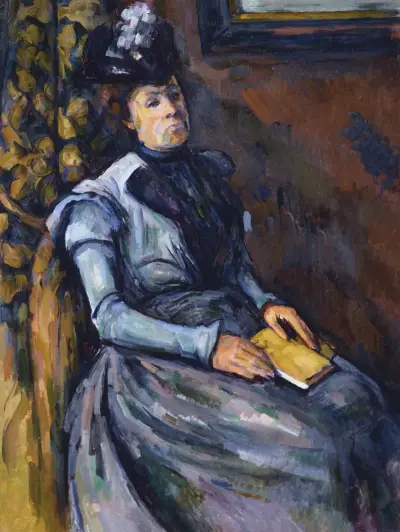 Seated Woman in Blue av Paul Cézanne