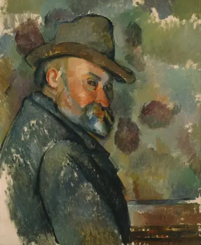 Self-Portrait with a Hat av Paul Cézanne