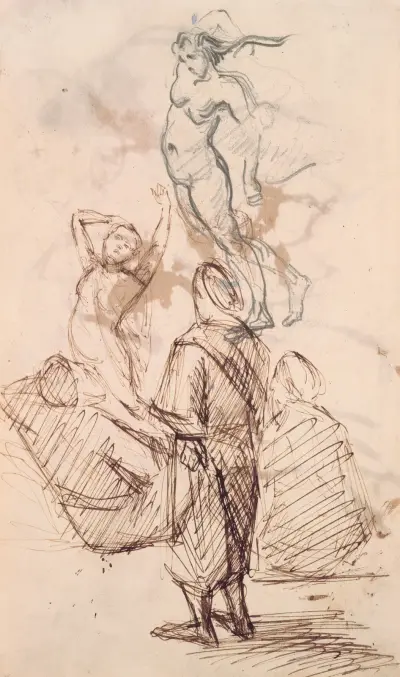 Sheet of Studies av Paul Cézanne