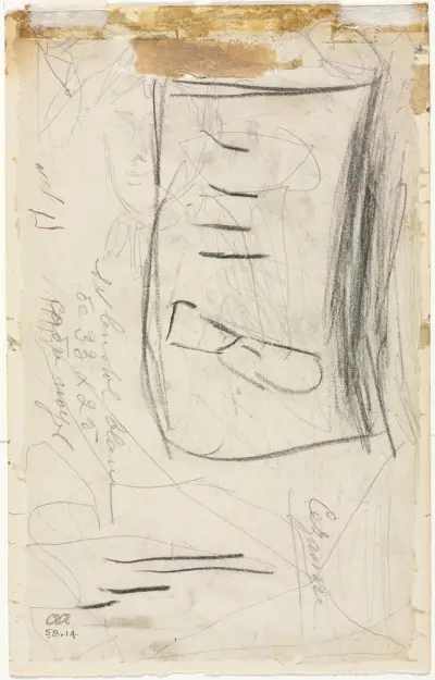 Sketch of Madame Cézanne av Paul Cézanne