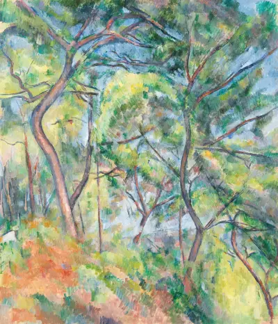 Sous-Bois, 1894 av Paul Cézanne