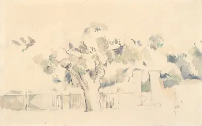 Stakittet av Paul Cézanne