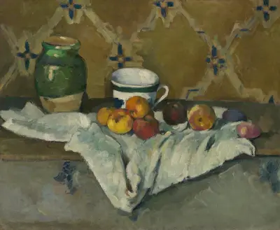 Still Life with Jar, Cup, and Apples av Paul Cézanne