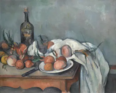 Still Life with Onions av Paul Cézanne