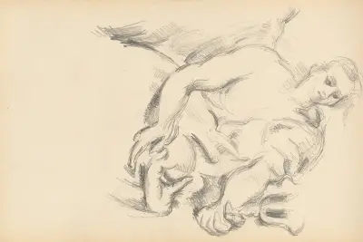 Study of an Angel in Rubens’ ‘The Prophet Elijah’ av Paul Cézanne
