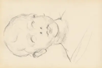 Study of Desiderio da Settignano’s ‘Bust of a Child’ av Paul Cézanne