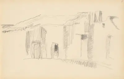 Study of Houses av Paul Cézanne