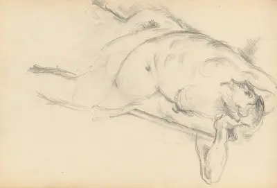 Study of the Allegorical Figure Bellona in Rubens’ ‘The Apotheosis of Henri IV’ av Paul Cézanne