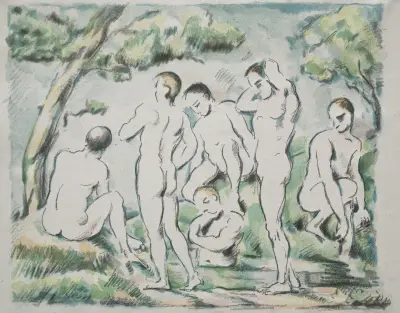 The Bathers, 1897 av Paul Cézanne