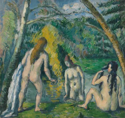 Trois baigneuses av Paul Cézanne