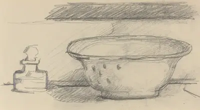 Wash Basin and Scent Bottle (recto) av Paul Cézanne