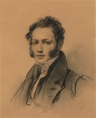 Portrait d’Antoine Alphonse Montfort av Paul Delaroche