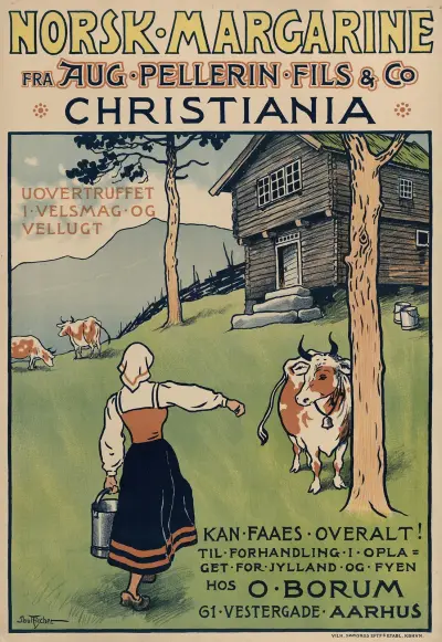 Norsk Margarine fra Aug. Pellerin Fils & Co. Christiania av Paul Fischer
