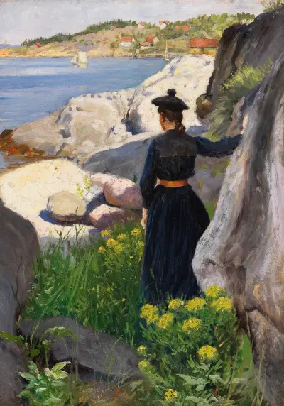 On the coast av Paul Fischer