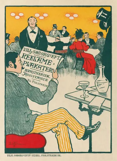 Poster for Exhibition of Artistic Posters of Wilhelm Söborg av Paul Fischer