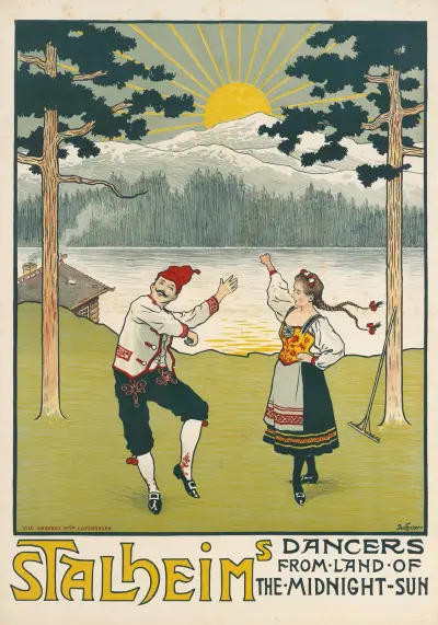 Stalheims dancers from land of the midnight-sun av Paul Fischer
