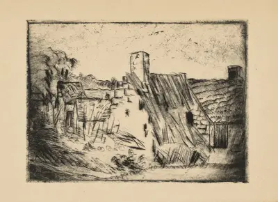 La maison en ruine à Auvers-sur-Oise von Paul Gachet