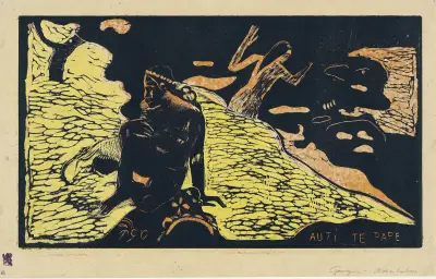 Auti te Pape (Women at the River), 1894 av Paul Gauguin