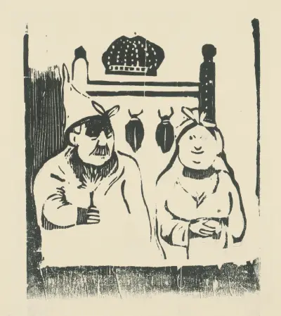 Husband and Wife av Paul Gauguin
