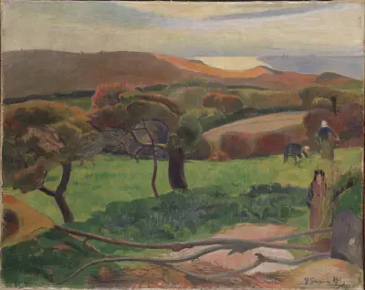 Landscape from Bretagne av Paul Gauguin