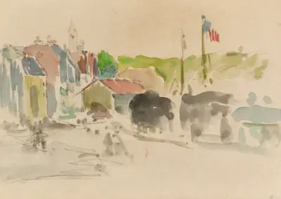 Le Village av Paul Gauguin