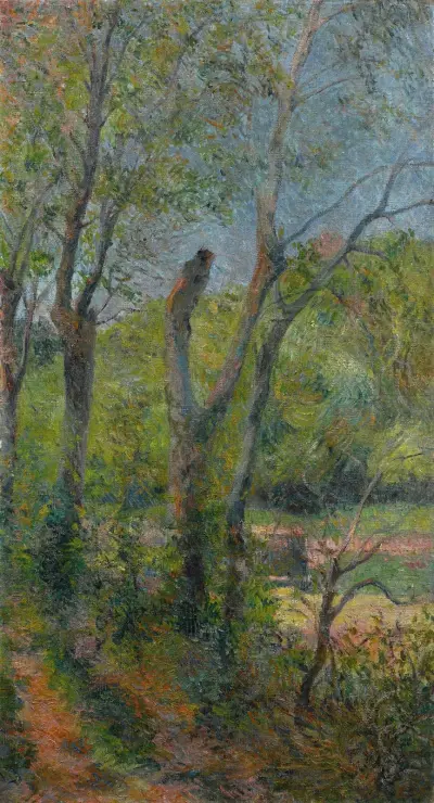 Les Saules av Paul Gauguin