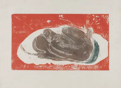 Manau Tupapau, 1892 av Paul Gauguin