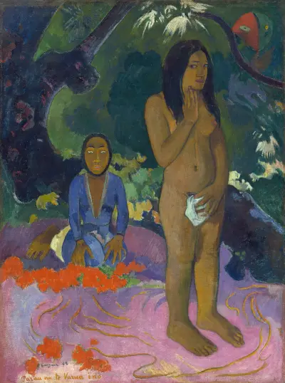 Parau na te Varua ino (Worte des Teufels) von Paul Gauguin