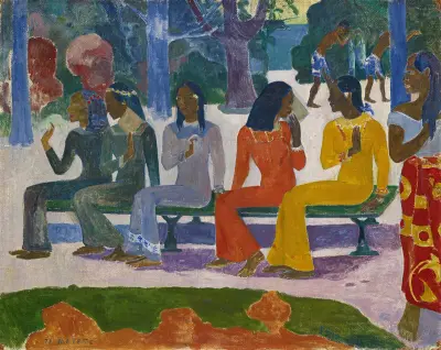 Ta matete (The Market) av Paul Gauguin