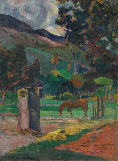 Tahitian Landscape, 1892 av Paul Gauguin