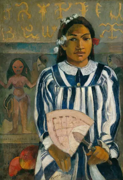 The Ancestors of Tehamana OR Tehamana Has Many Parents (Merahi metua no Tehamana) av Paul Gauguin