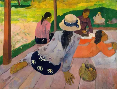 The Siesta av Paul Gauguin