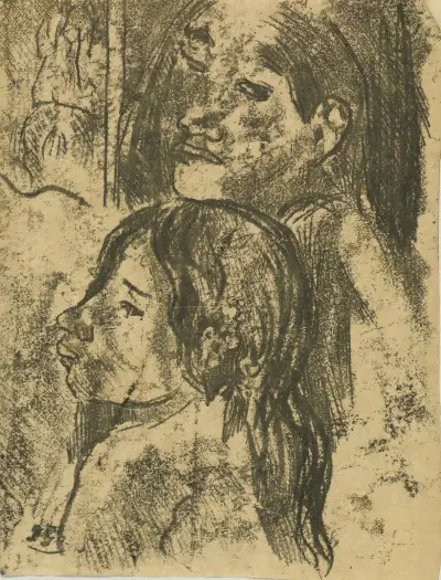 Two Marquesans av Paul Gauguin