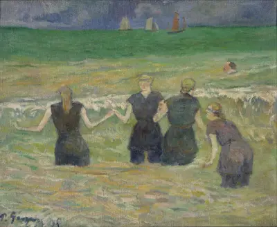 Women Bathing av Paul Gauguin