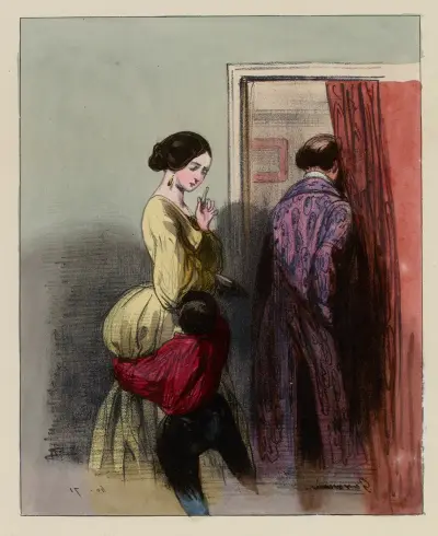 Après diner Maman, n’est-ce pas (j’ai été bien sage) nous irons chez mon bon ami, Paul Gavarni