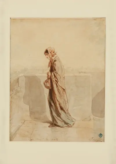 Au Mont de piété av Paul Gavarni