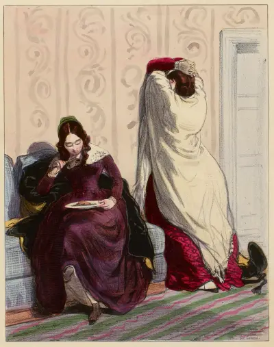 Avoir perdu ses plus belles années, tout ce qu’on avait d’illusion, de simplicité de coeur, beauté. jeunesse av Paul Gavarni