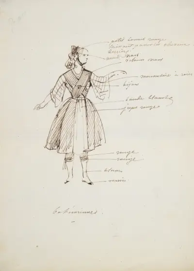 Bohemienne av Paul Gavarni