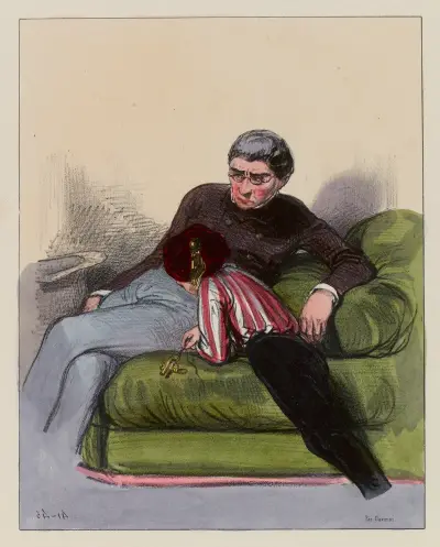 Cette madame de Lieusaint est-elle bête puisque je suis Charles Dubourg et que tu es mon papa, tu ne pourrais pas t’a av Paul Gavarni