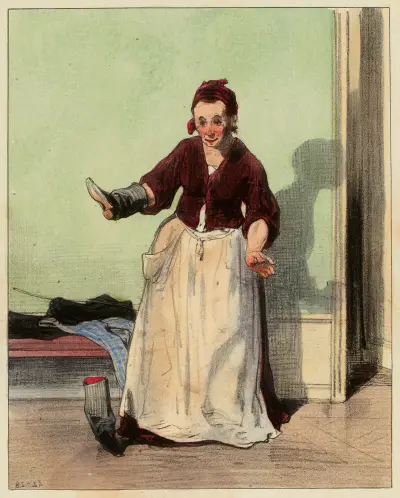Depuis cinq mois que je suis avec mademoiselle j’ai fait bien des paires de bottes, Paul Gavarni