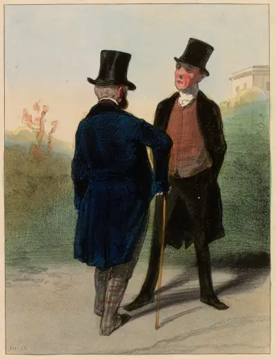 Eh Parbleu, c’est chez mademoiselle de Beaupertuis que j’ai eu l’honneur de faire votre connaissance, Paul Gavarni