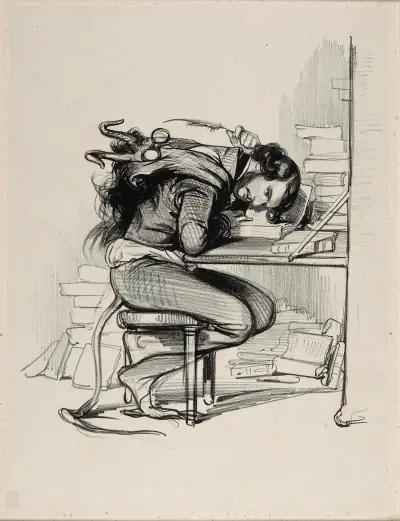 Emile Forgues (Old Nick) av Paul Gavarni