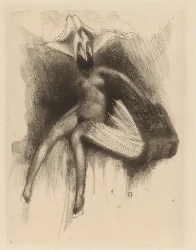 Ex Libris C. Patel av Paul Gavarni