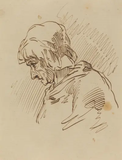 Head of a Woman von Paul Gavarni