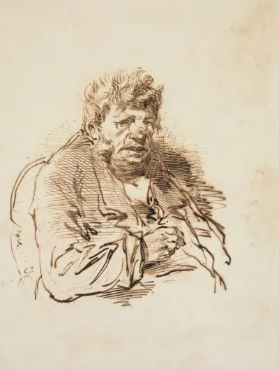 Head of an Old Man von Paul Gavarni