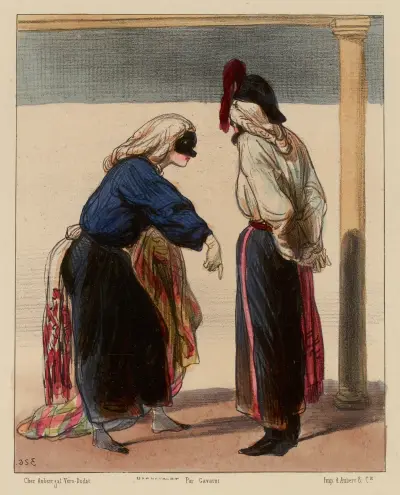 J’i ai dit j’i ai dit, Madame, si vous vous permettez de fich’les pattes ici quand j’y serai av Paul Gavarni